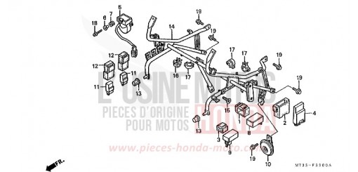 SOUTIEN DE CAPOT (ST1100L/M/N/P/R) ST1100P de 1993